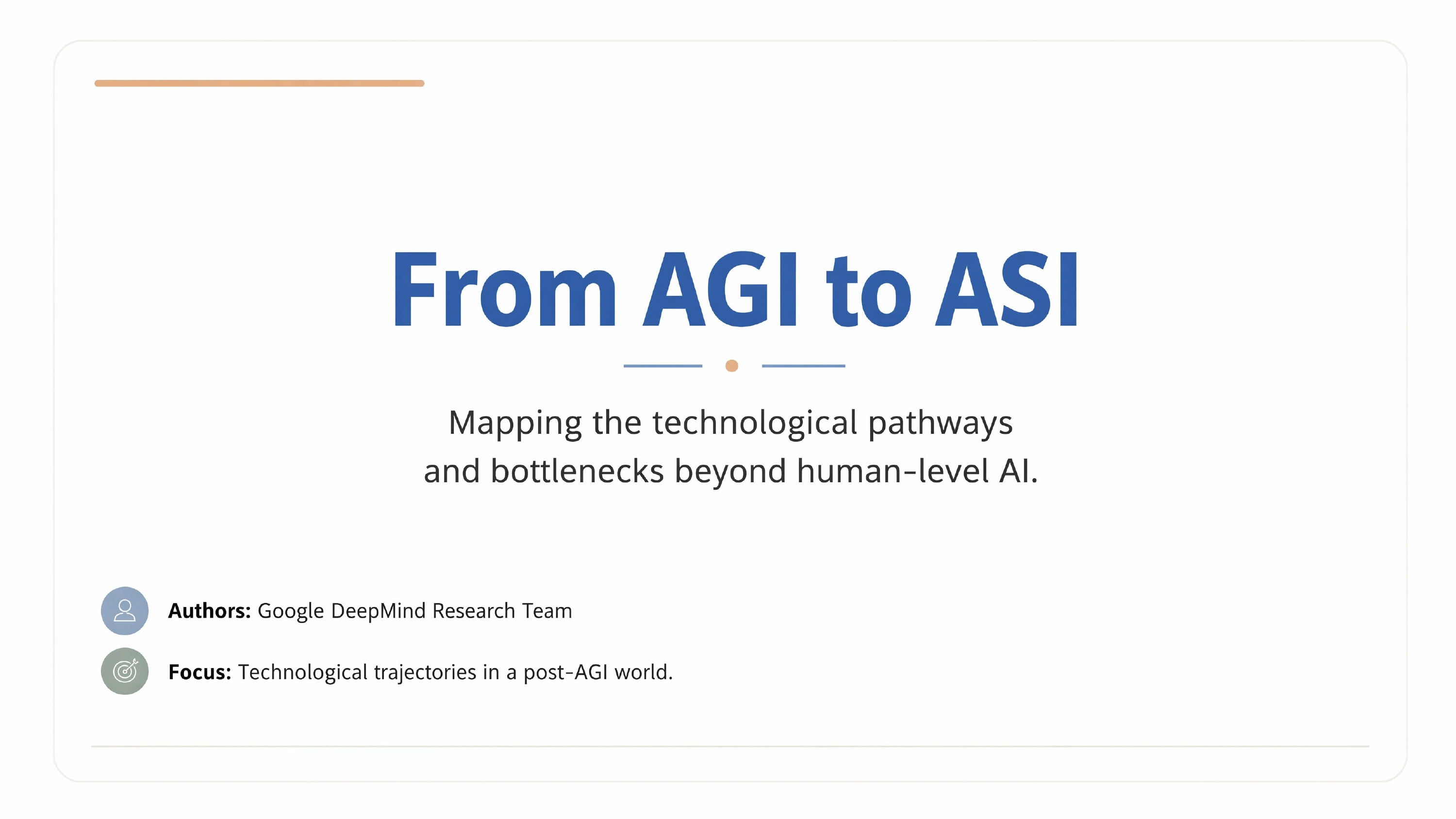 From AGI to ASI: Technological Pathways and Bottlenecks Page 1 / 28