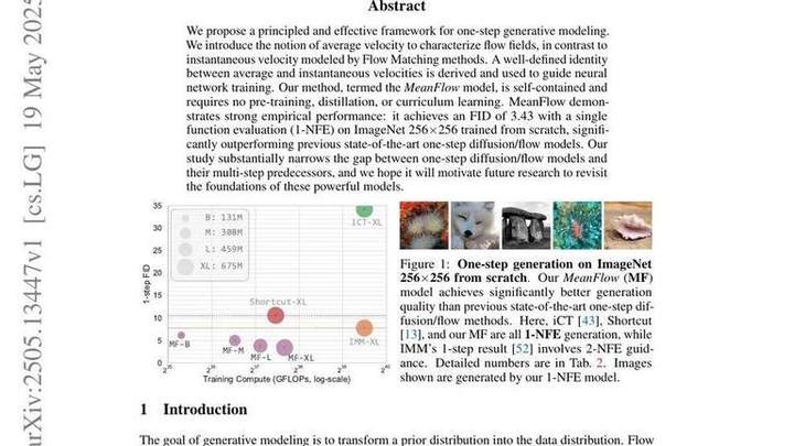 Mean Flows for One-step Generative Modeling